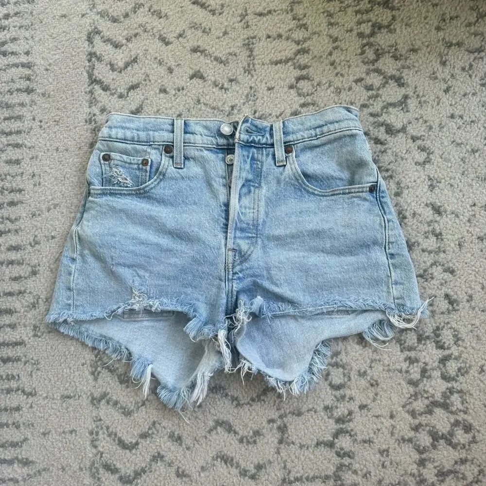 Levi’s 501® HIGH RISE WOMEN'S SHORTS W25 - Picture 3 of 11